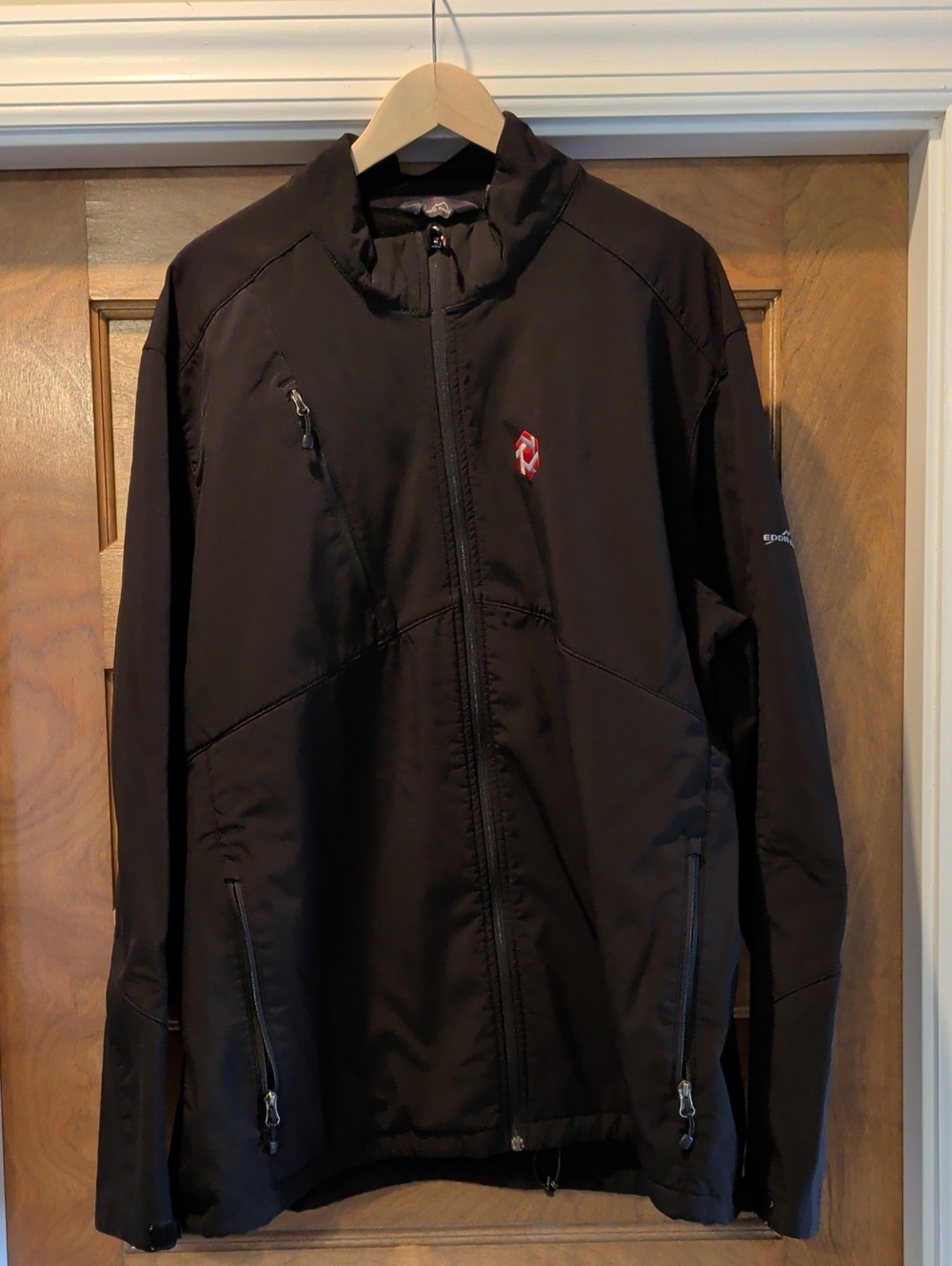 Eddie Bauer Black Men's Fleece Lined Jacket With Detachable Hood - 3XL